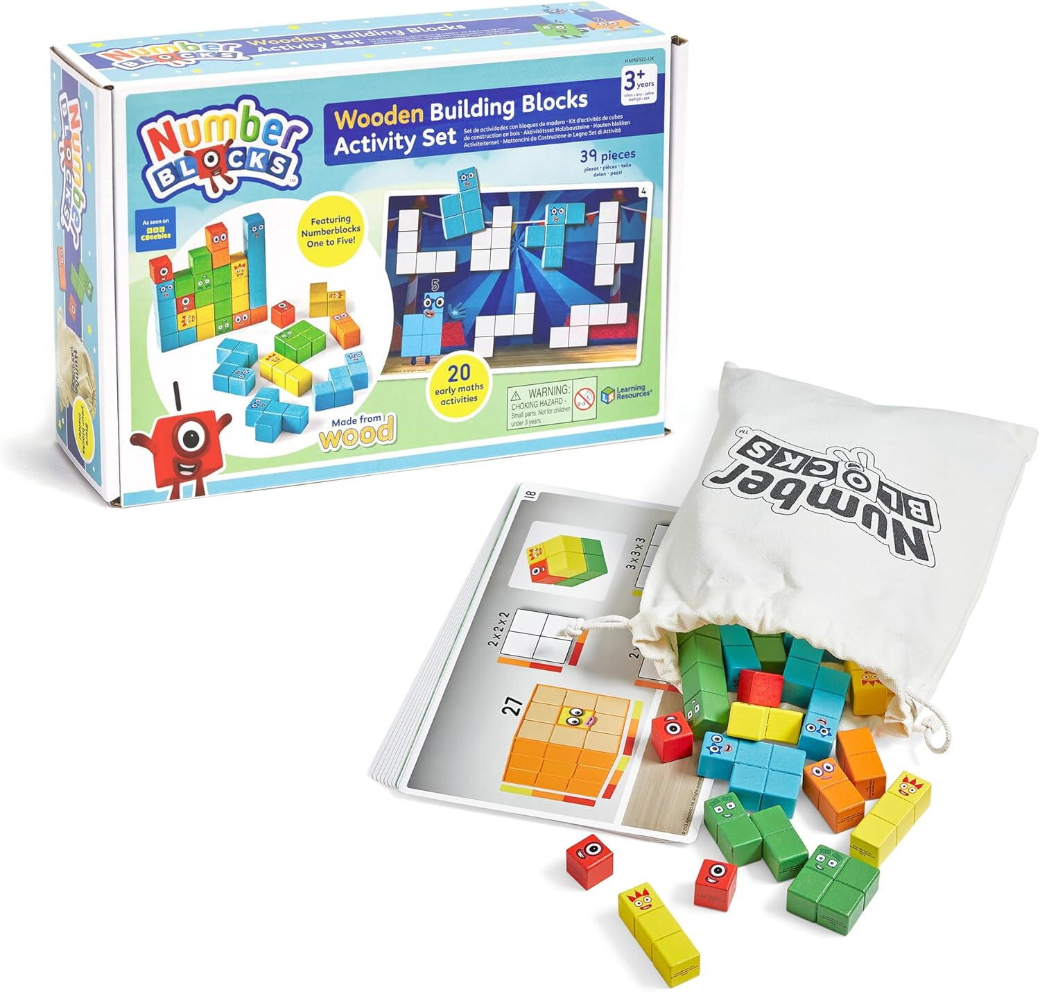 Set activitati cu cuburi din lemn - Numberblocks® Hand2Mind