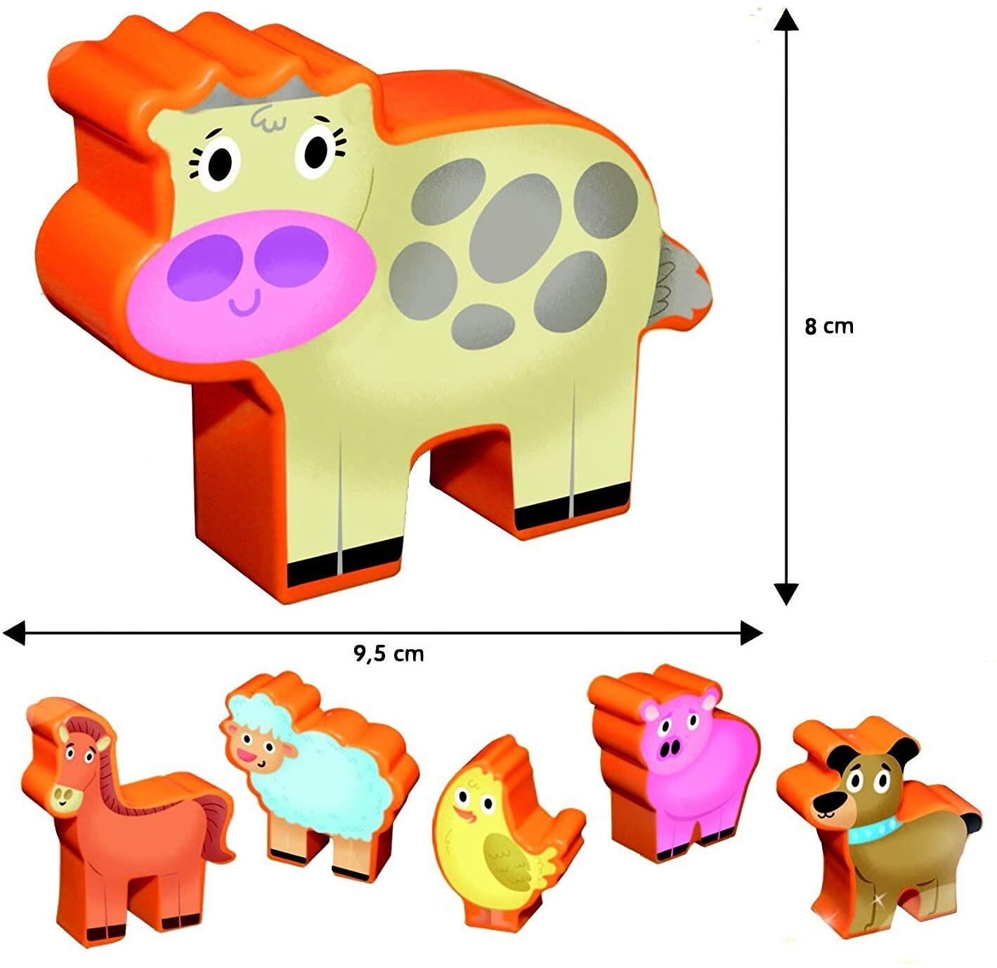 Puzzle de podea - Distractie la ferma (12 piese) - imagine 3