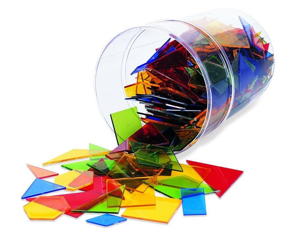 Poligoane colorate - set 450 buc Learning Resources