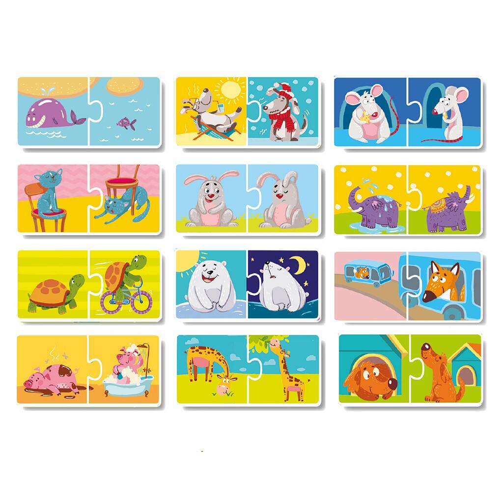 Duo Puzzle - Notiuni opuse (2 piese) - imagine 2