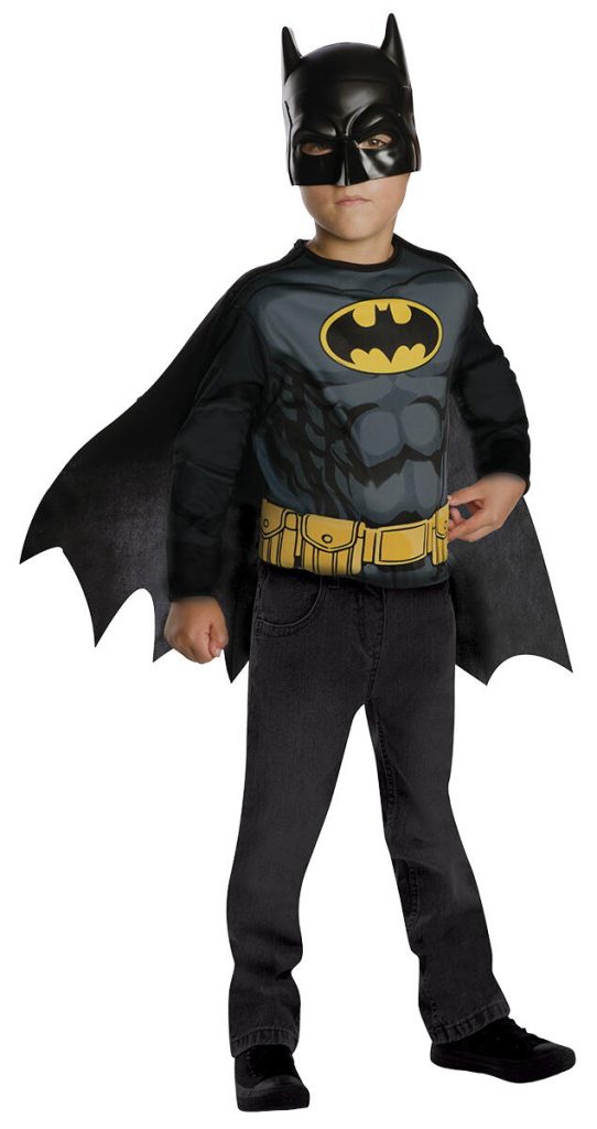 Bluza cu pelerina copii & masca - Batman Rubies
