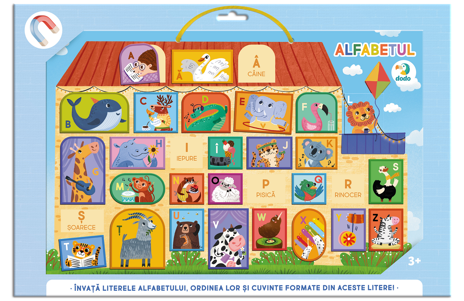 Tablita magnetica cu alfabetul ( limba romana) Dodo