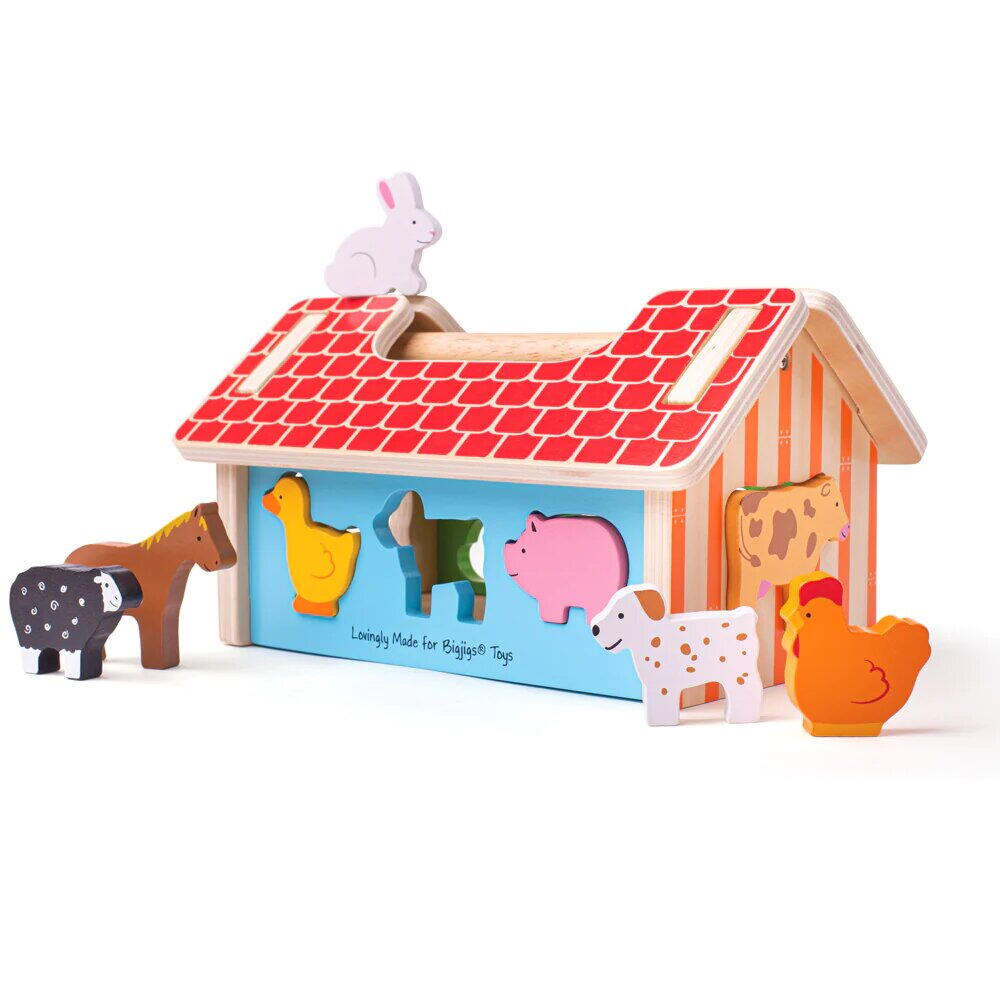 Joc de sortare - Ferma vesela BIGJIGS Toys