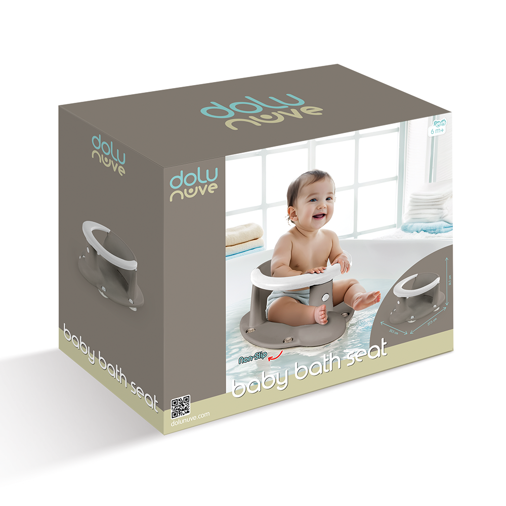 Scaun de baie bebelusi - Gri mat - imagine 3