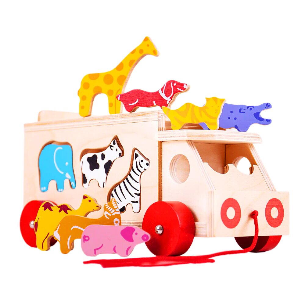 Joc de sortare - Camionul animalutelor BIGJIGS Toys