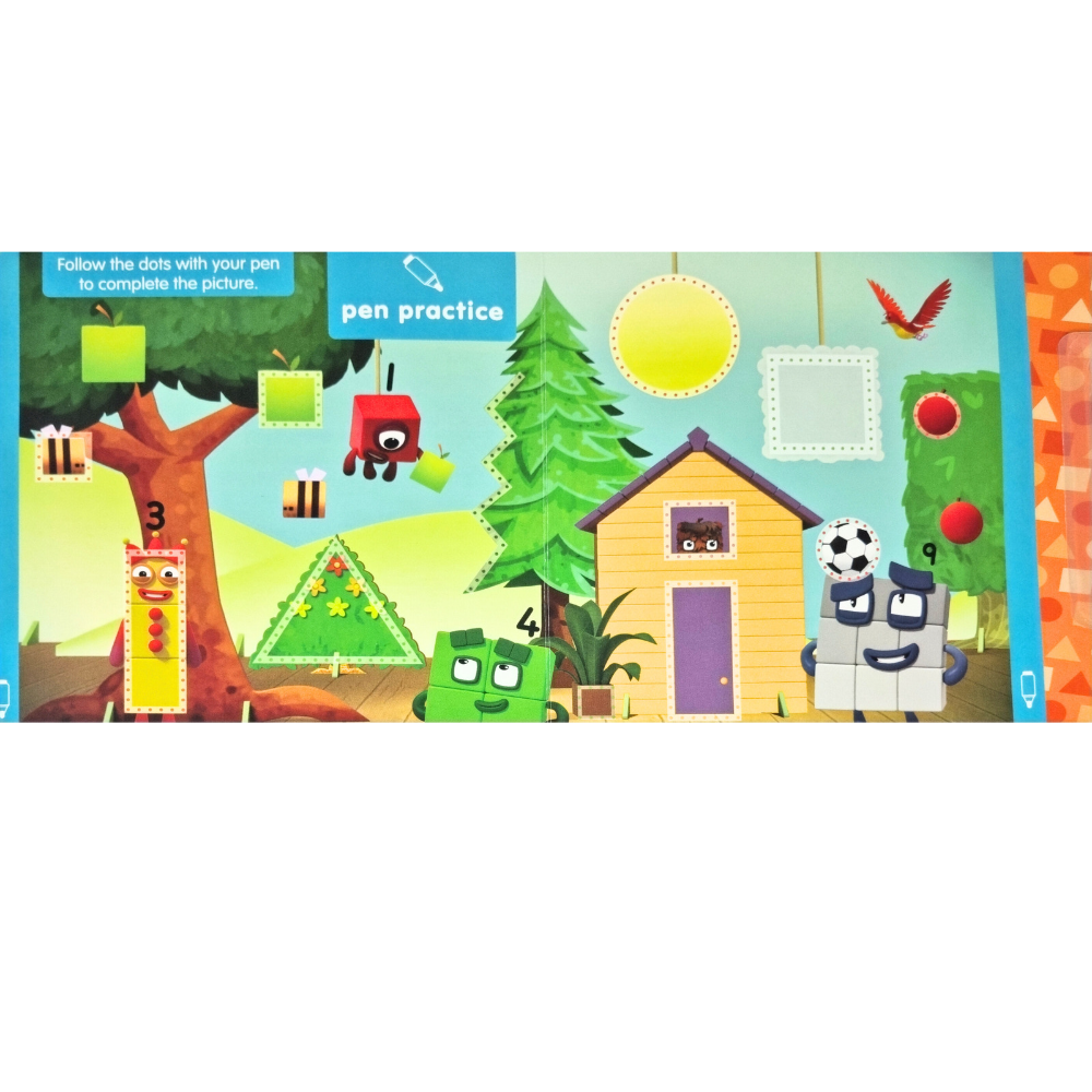 Carticica Scriu si sterg Numberblocks - Forme geometrice - imagine 4