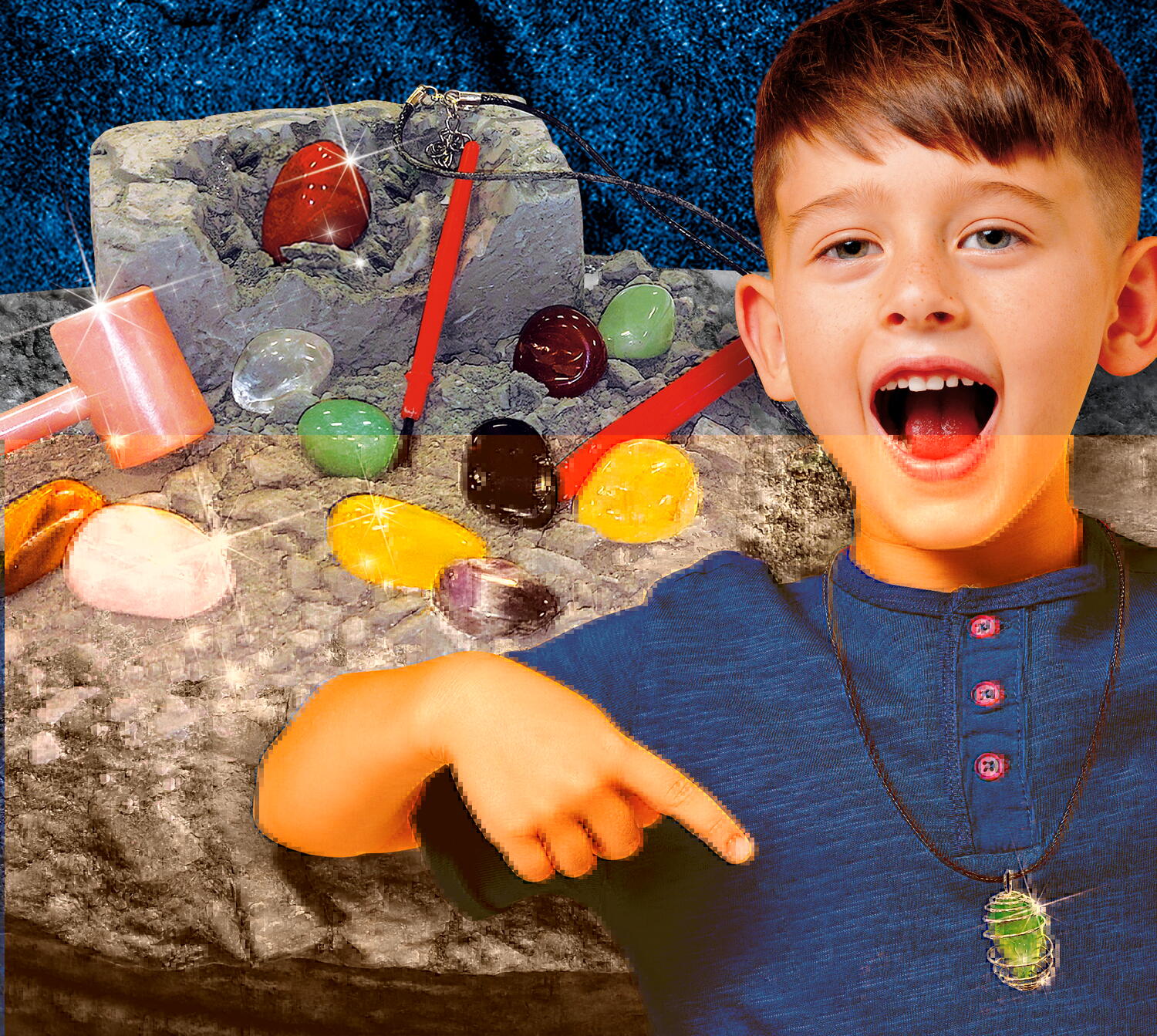 Experimentele micului geniu - Colier cu piatra pretioasa - imagine 2