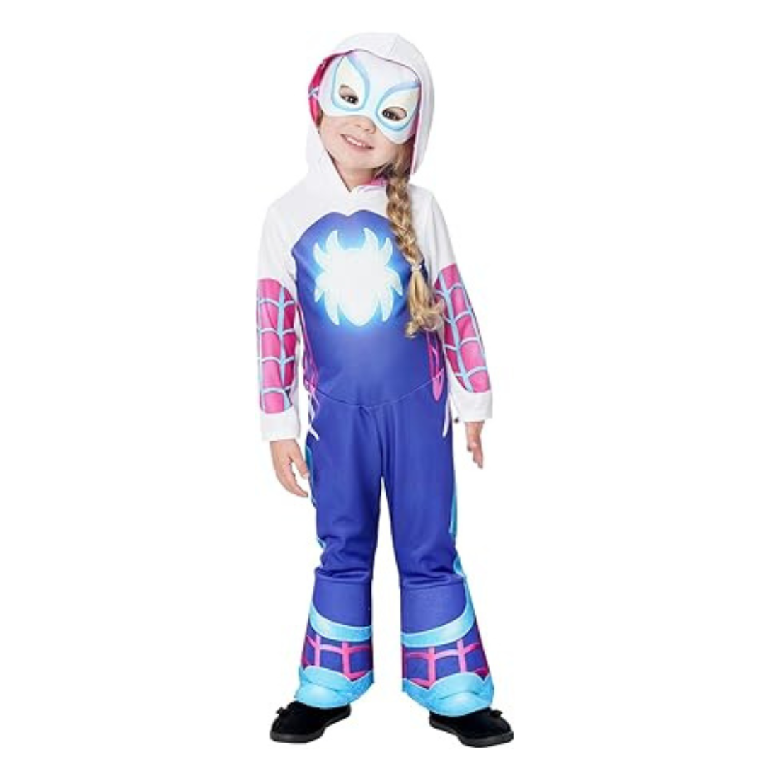 Costum de carnaval reflectorizant - Ghost Spider - imagine 2