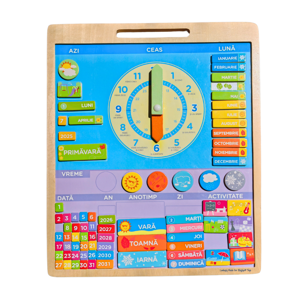 Calendar magnetic vremea - limba romana BIGJIGS Toys