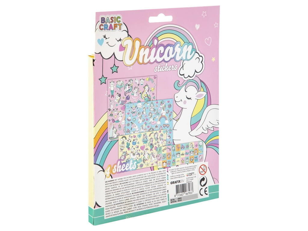 Set 100 abtibilduri cu unicorni - imagine 2