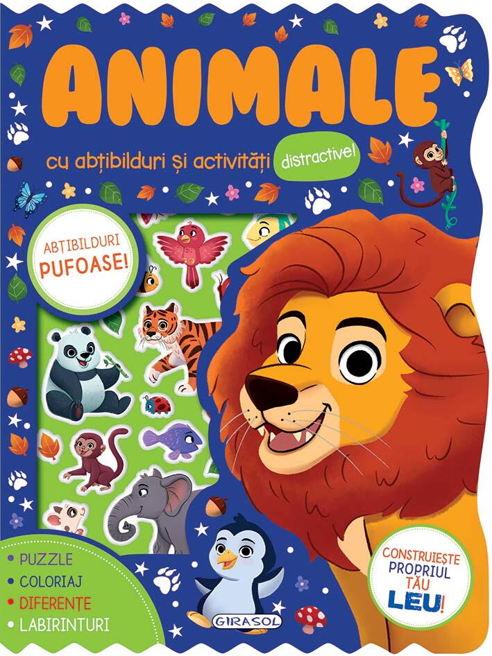 Abtibilduri pufoase - Animale GIRASOL