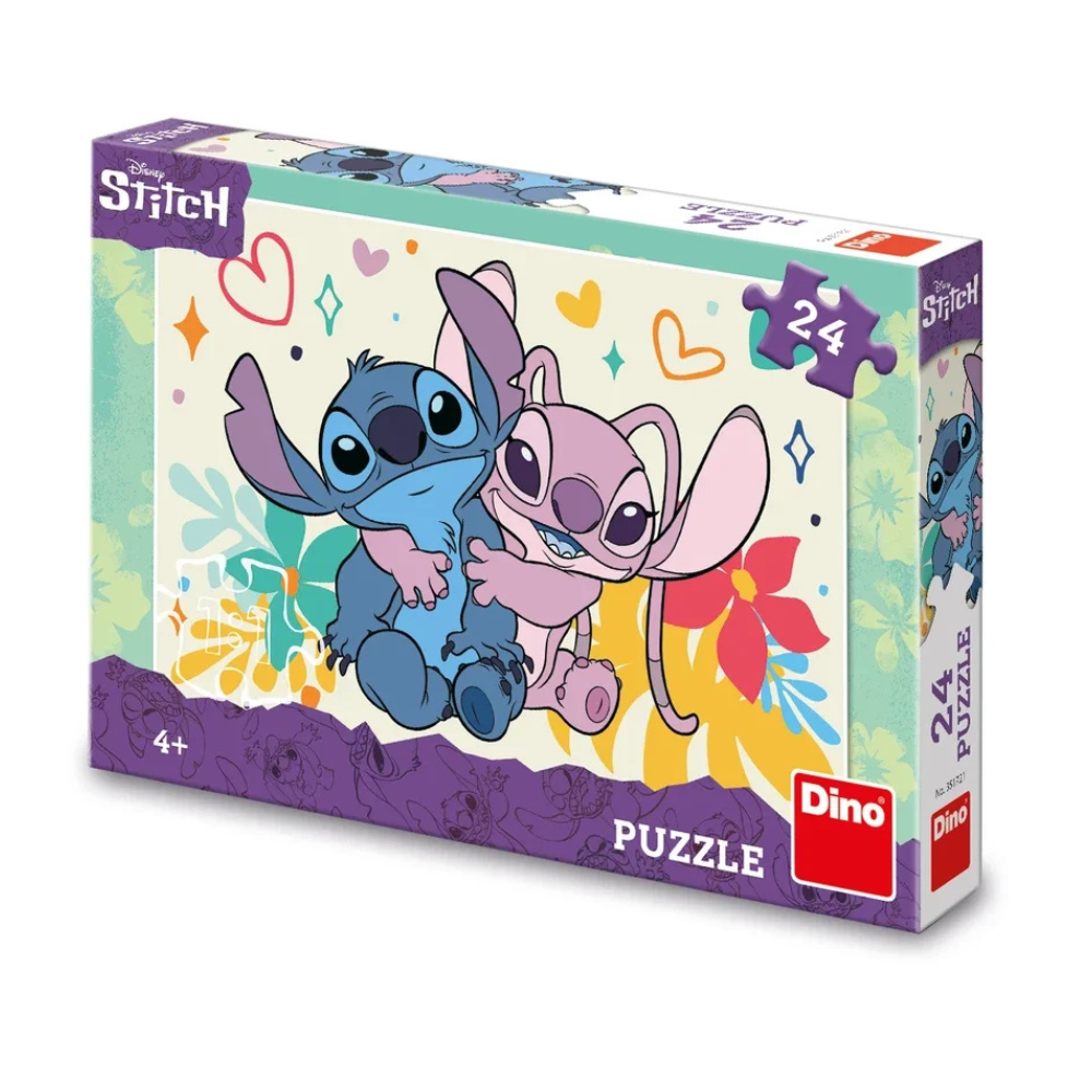 Puzzle - Stitch si Angel (24 piese) Dino