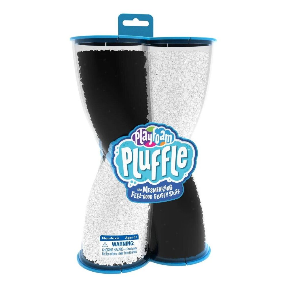Spuma de modelat Playfoam Pluffle™ Twist - Alb si negru Educational Insights
