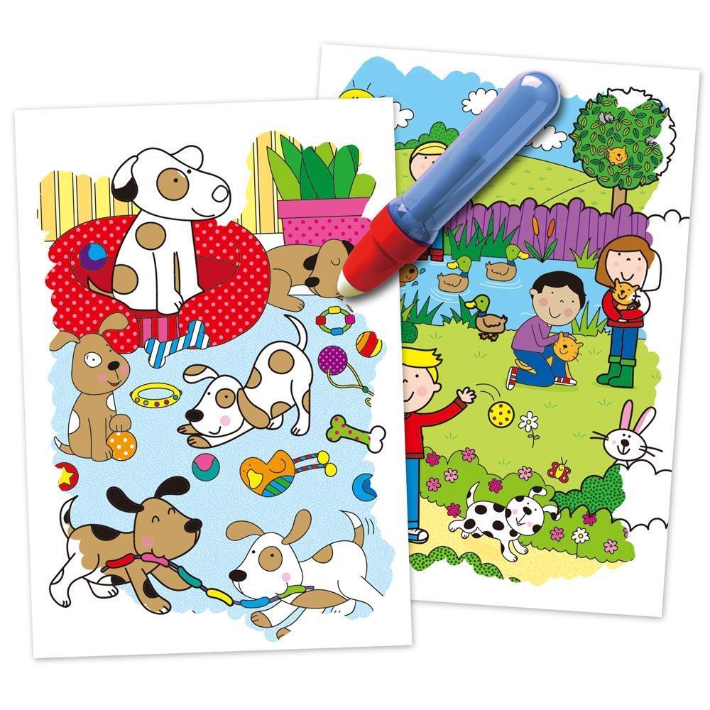 Water Magic: Carte de colorat Animale de companie - imagine 2