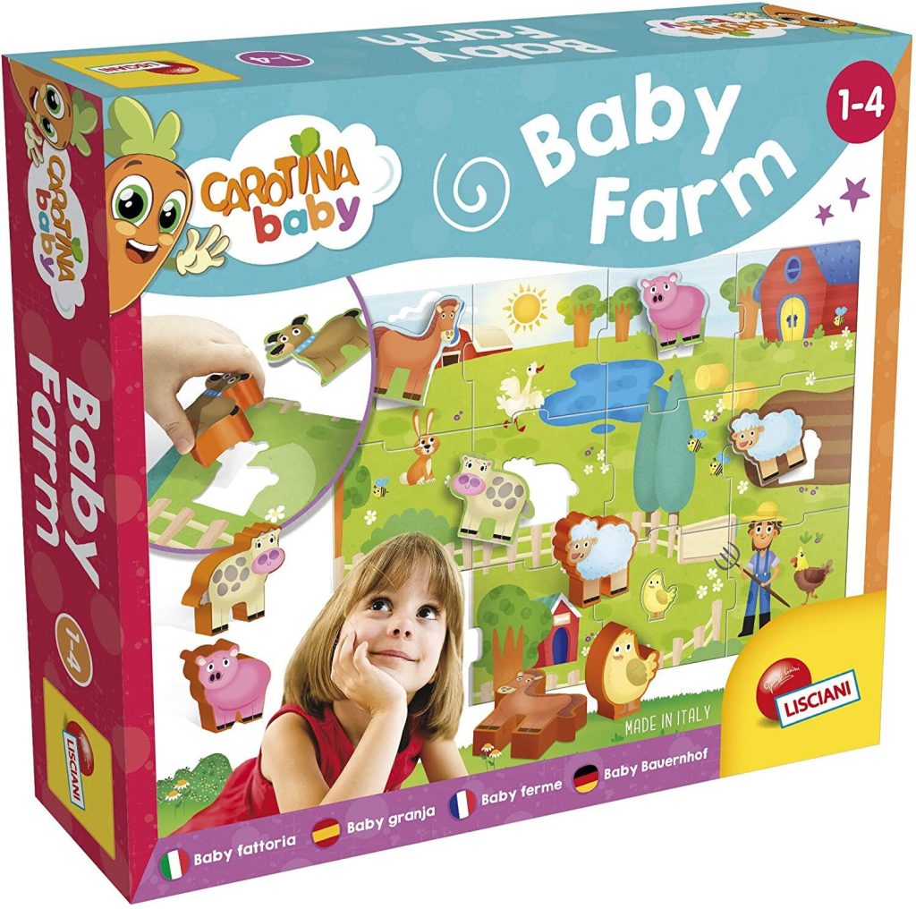 Puzzle de podea - Distractie la ferma (12 piese) LISCIANI