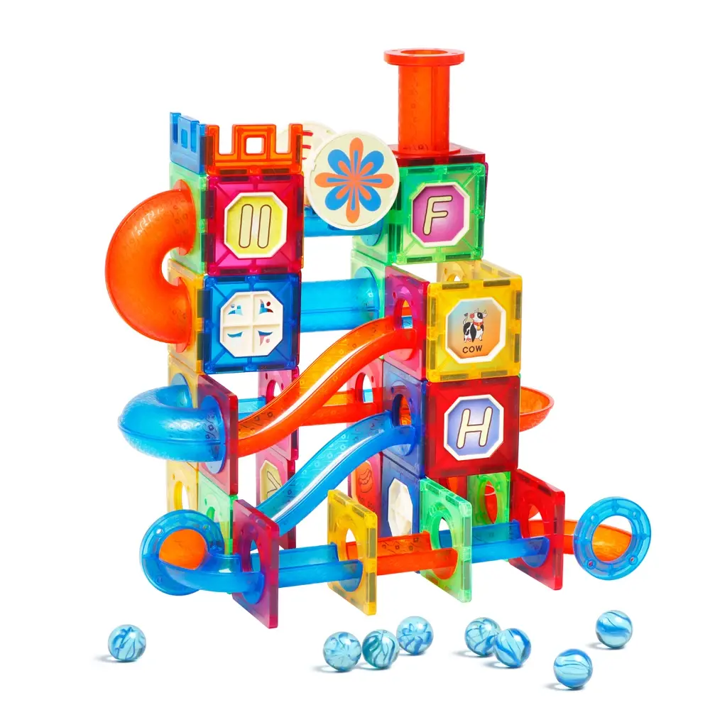 Set de constructie magnetic - Marble Run (102 piese) MAGPLAYER
