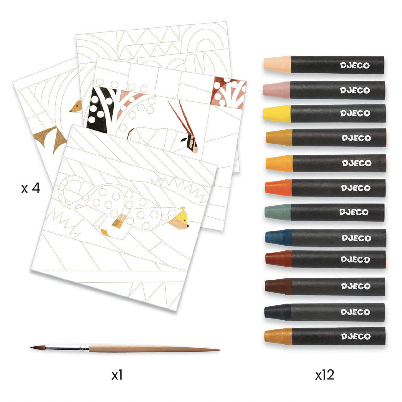 Atelier acuarela Bauhaus Inspired by Paul Klee, Djeco - imagine 3