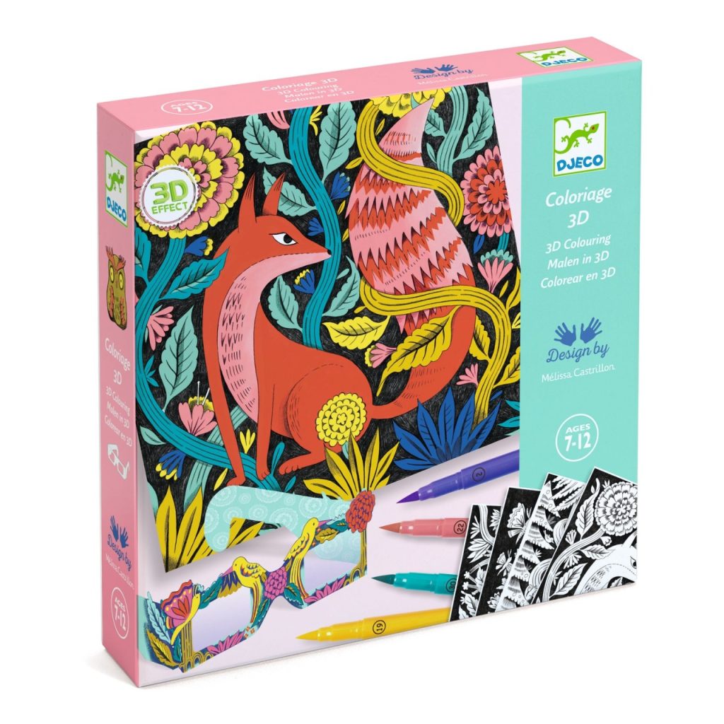 Atelier de colorat 3D Fantezie in padure