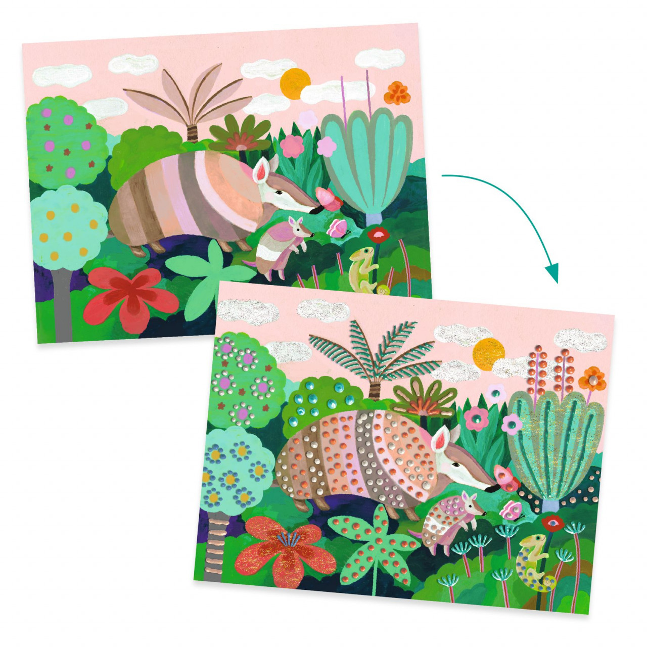 Atelier de pictura Padurea tropicala, Djeco - imagine 5