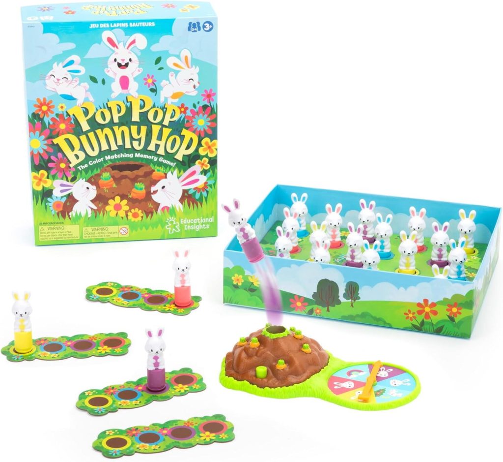 Joc de memorie - Pop Pop Bunny Hop Educational Insights