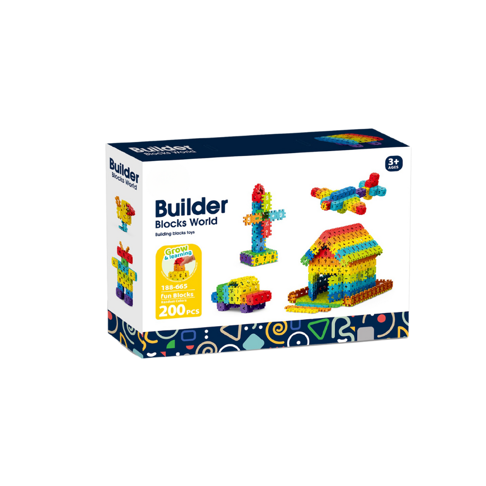 Set de constructie STEAM - Micutul matematician (200 piese) Bufnitel