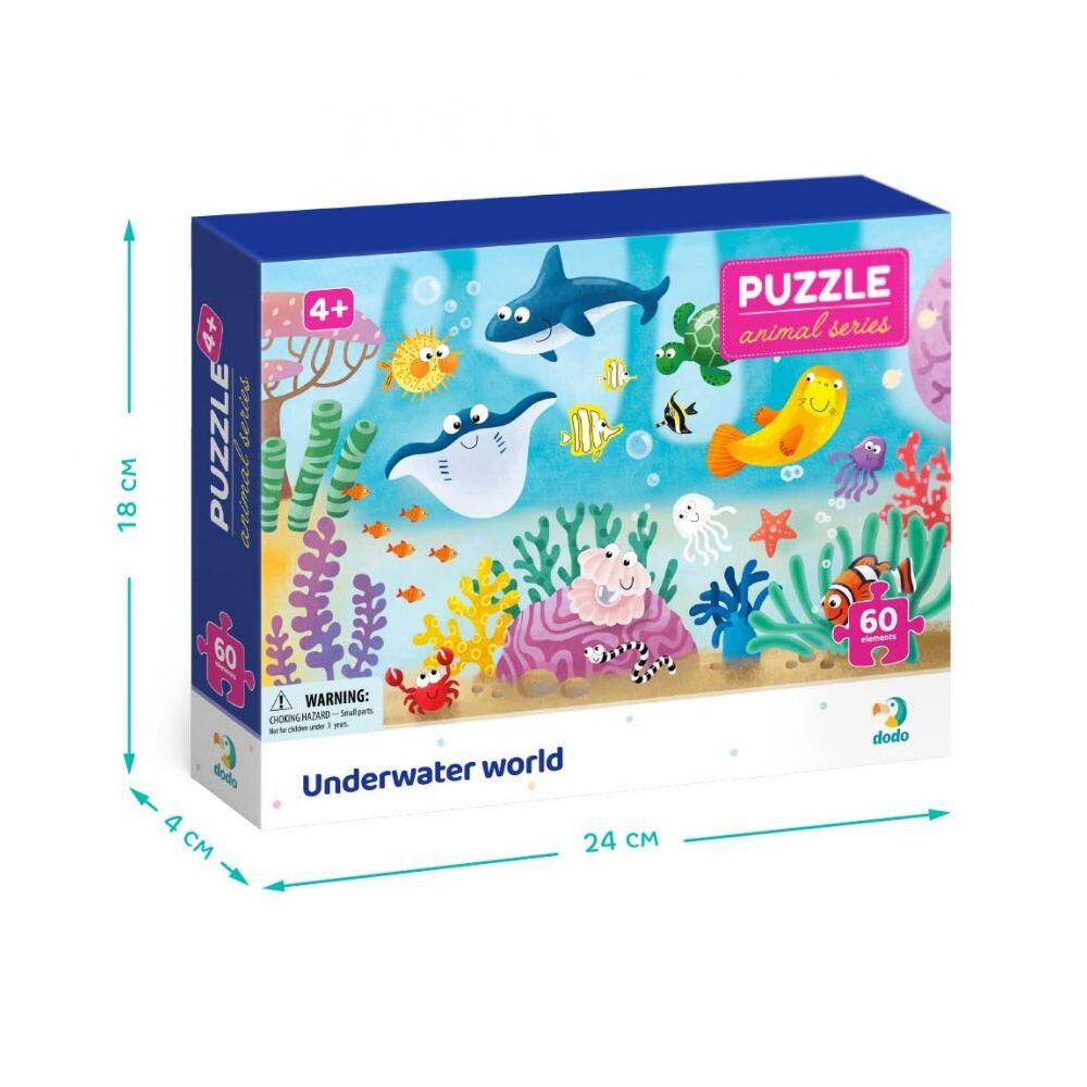 Puzzle - Distractie cu animalute marine ( 60 piese) - imagine 2