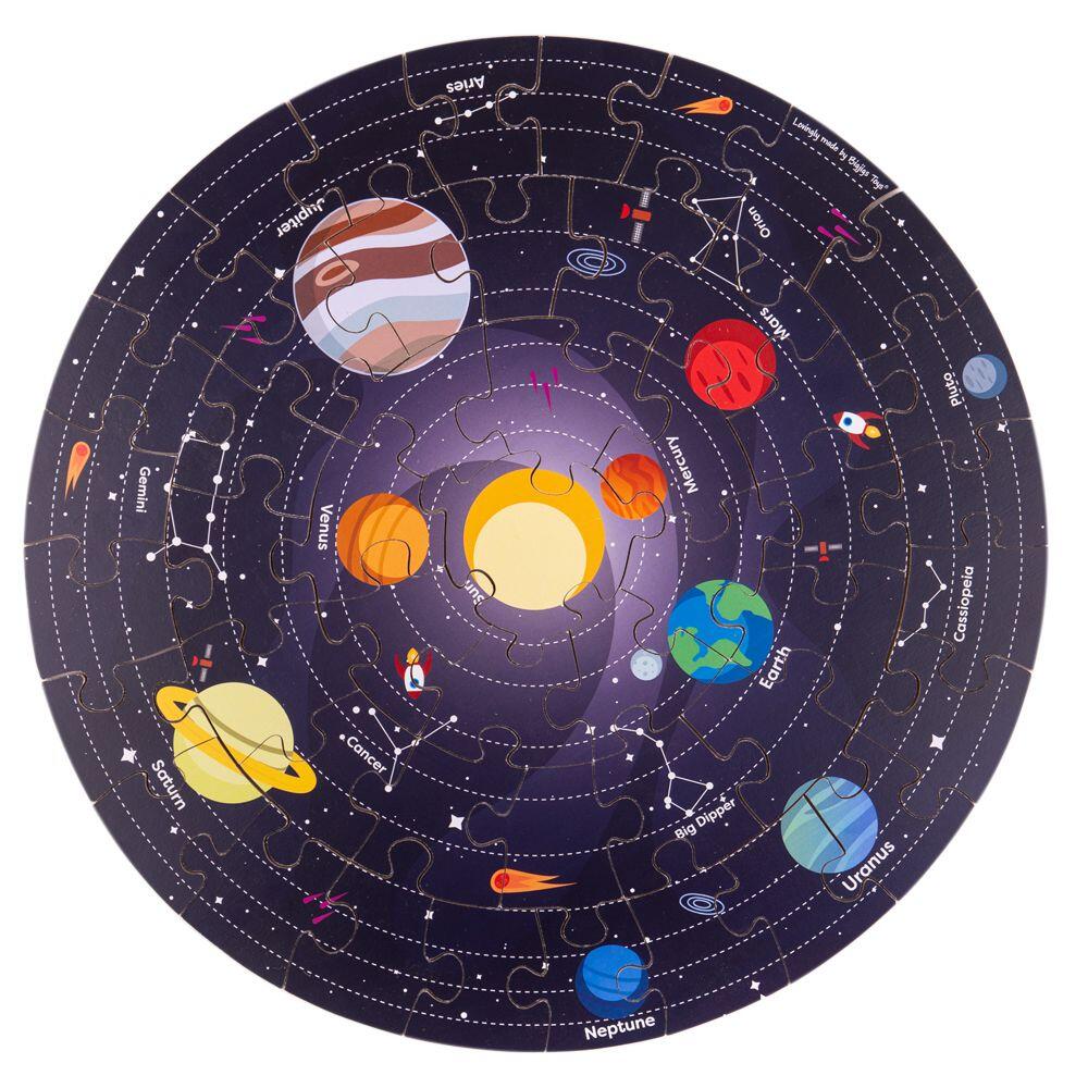 Puzzle de podea 360° - Sistemul solar BIGJIGS Toys
