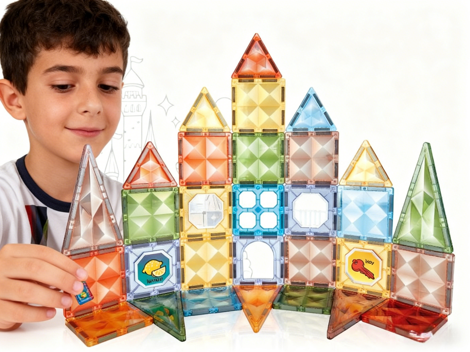 Joc magnetic Diamond - 42 piese (7.5 cm) - imagine 5