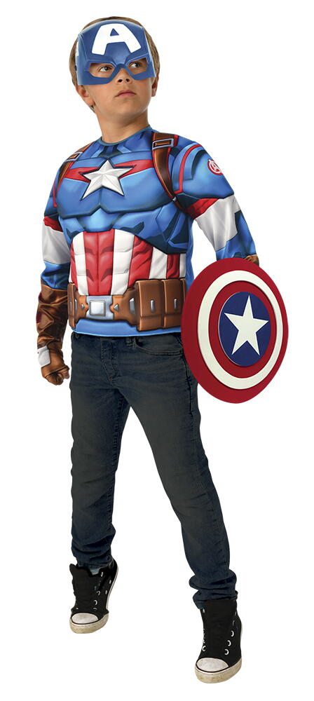 Set Captain America - Bluza & accesorii Rubies