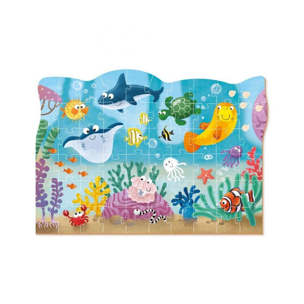 Puzzle - Distractie cu animalute marine ( 60 piese) - imagine 3