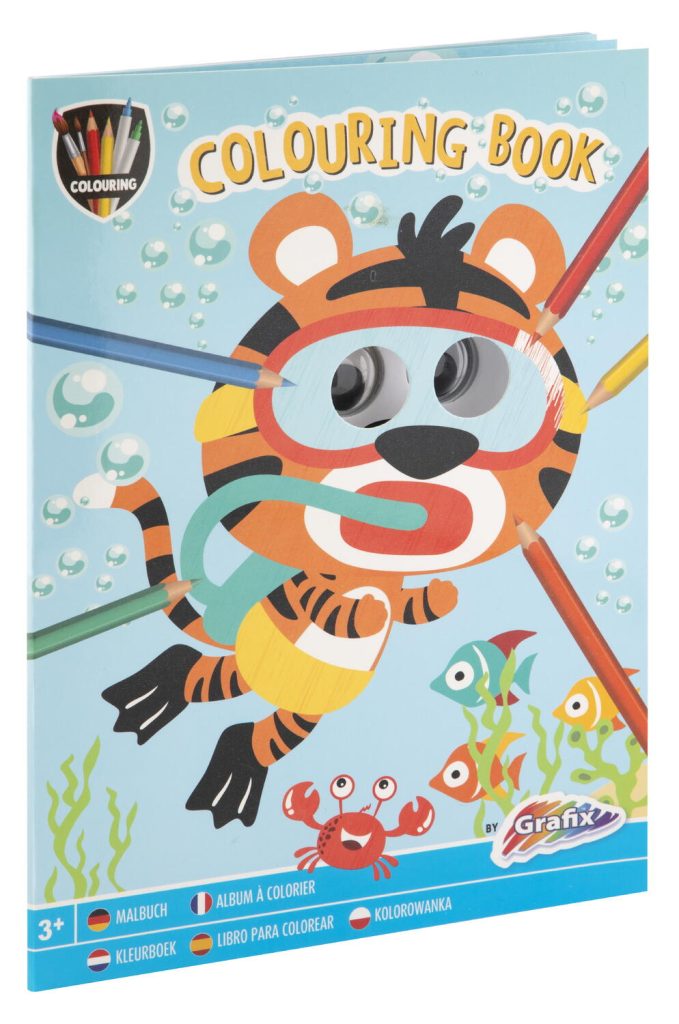 Carte de colorat cu ochisori (Bleu) Grafix