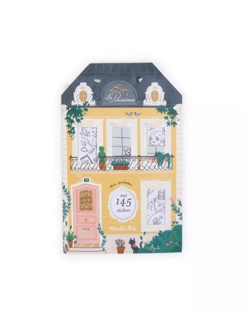 Carte de colorat cu abtibilduri Les Parisiennes