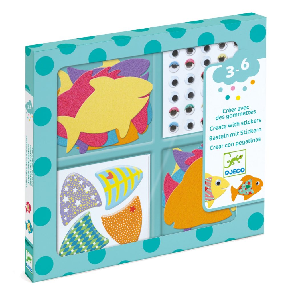 Colaje cu fetru Iubesc pestii