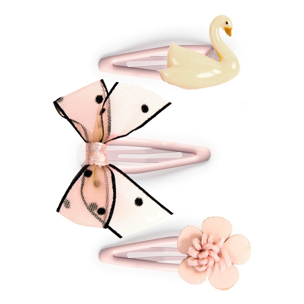 Colectia Plume - 3 agrafe de par Violette