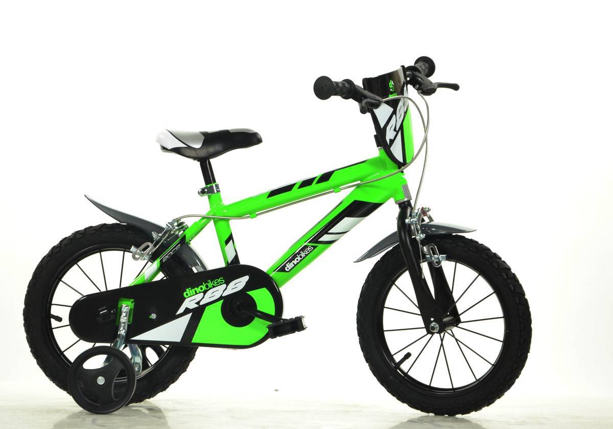 Bicicleta copii - R88 verde 14" DINO BIKES