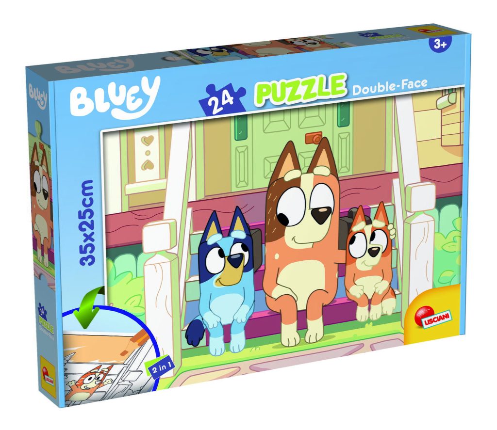 Puzzle de colorat - Bluey & Mr Monkey Jocks (24 piese) LISCIANI