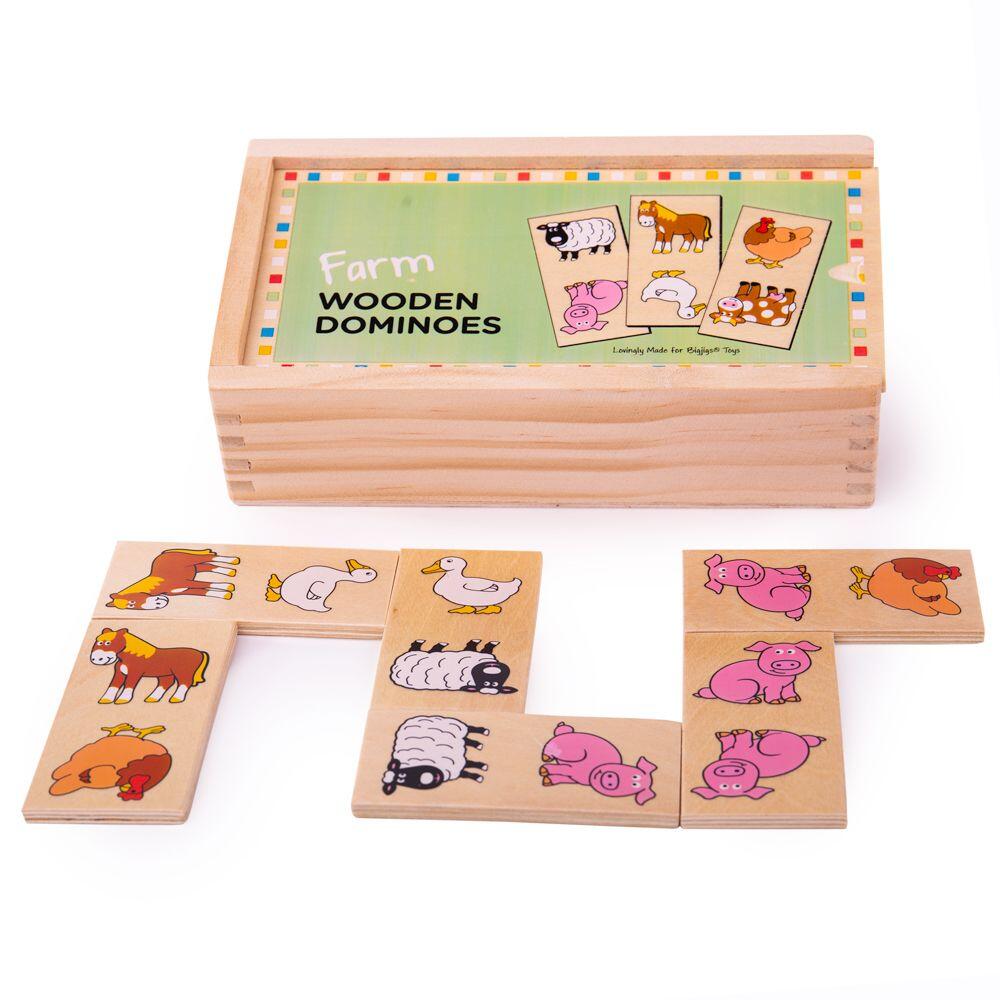 Domino pentru copii - Ferma BIGJIGS Toys