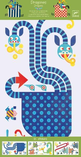 Decoratie camera copilului Abtibilduri de perete Dragoni