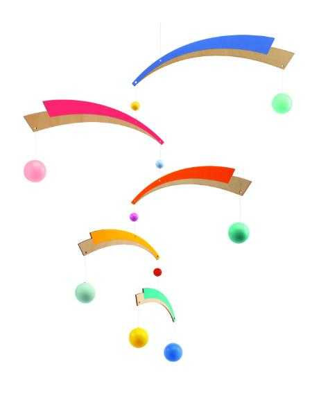 Decoratie mobila lemn camera copilului Artificii