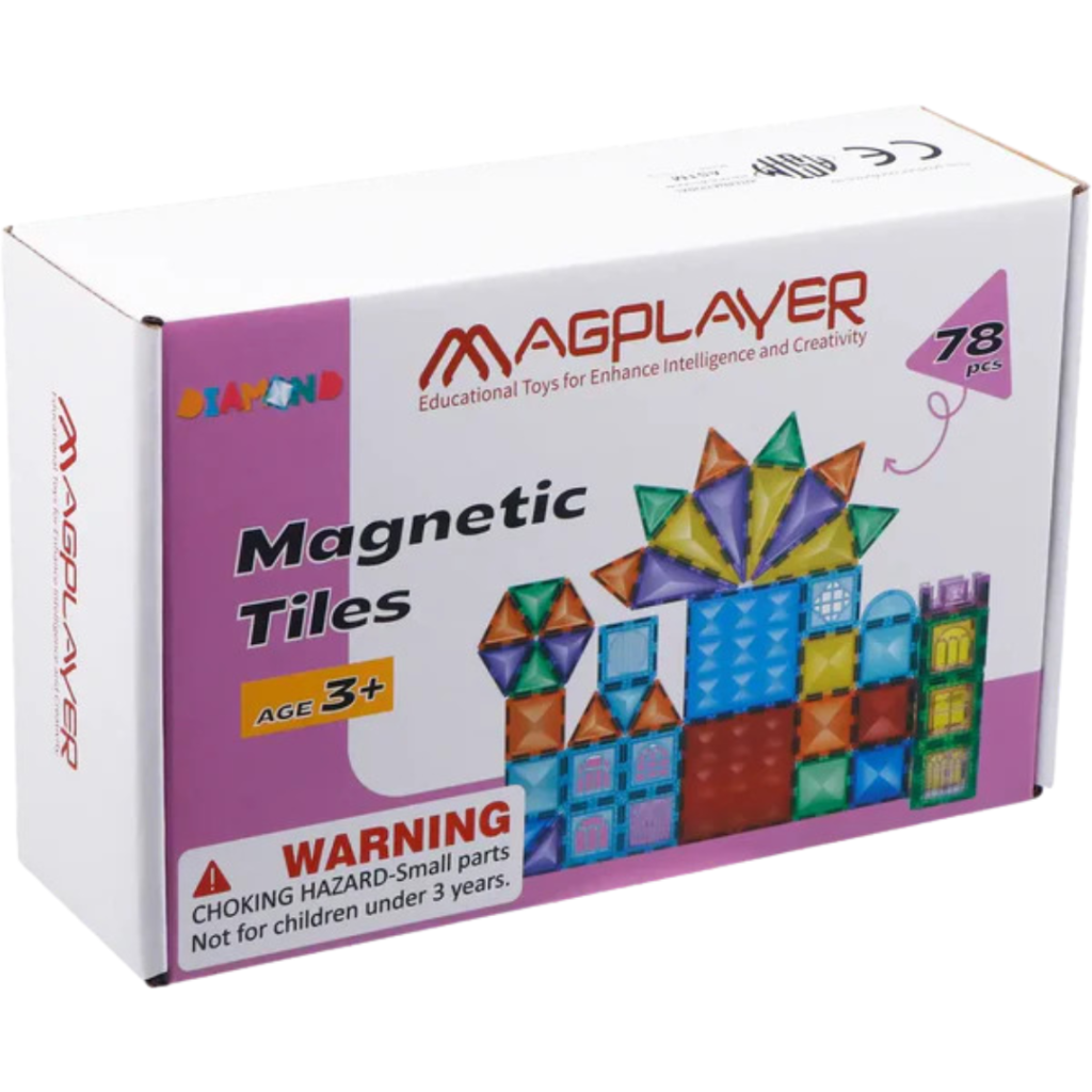 Set de constructie magnetic 3D - 78 piese MAGPLAYER