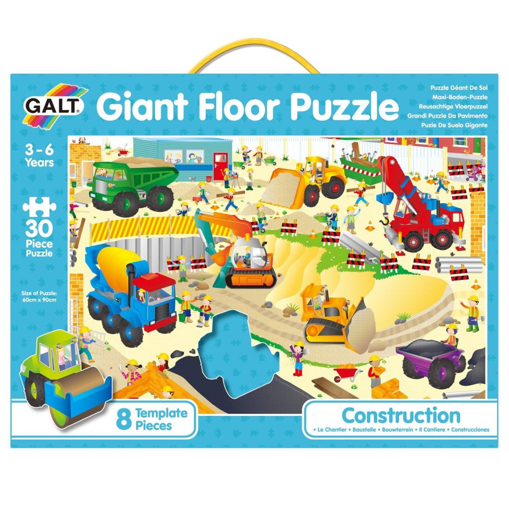 Puzzle Podea: Santierul (30 piese) Galt
