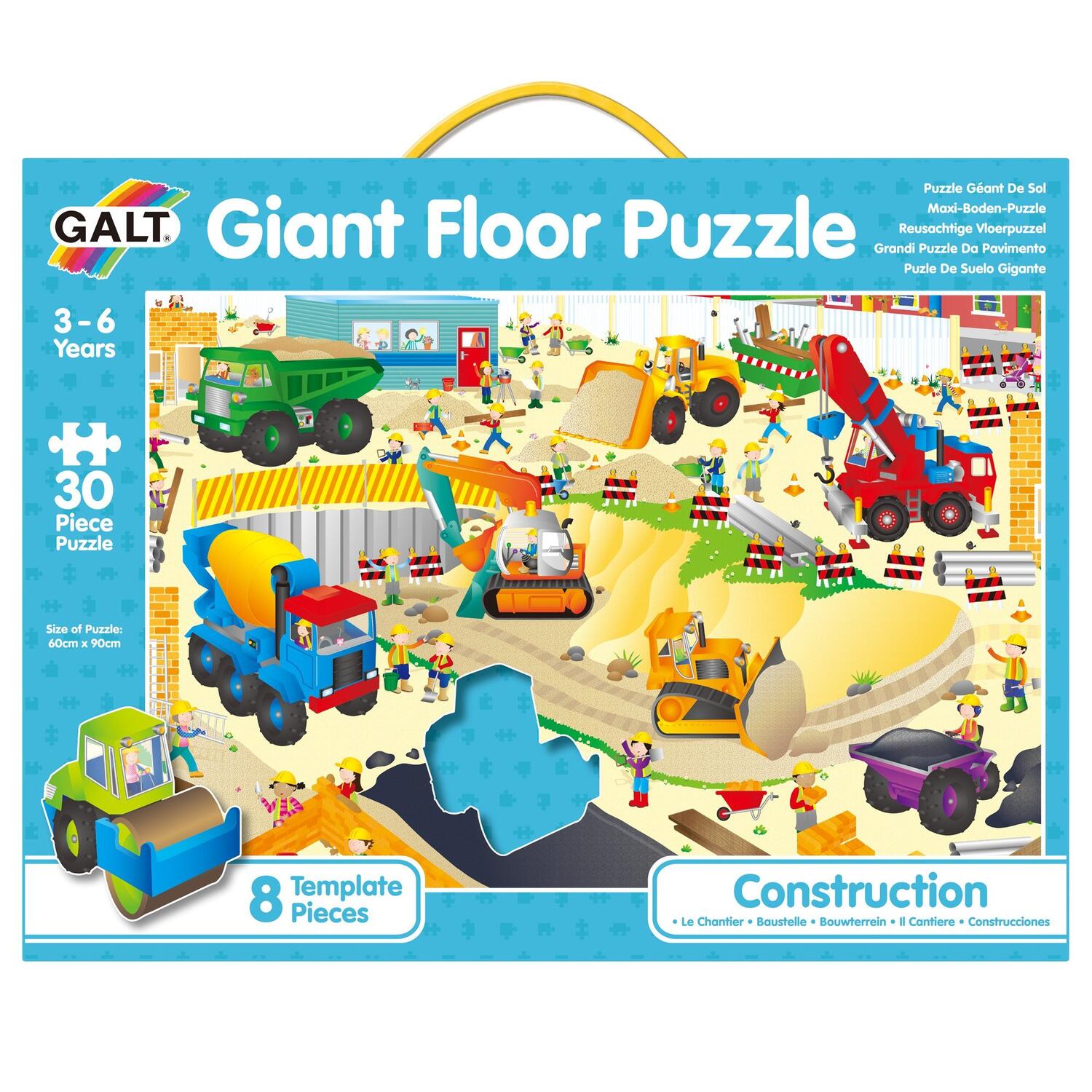 Puzzle Podea: Santierul (30 piese) Galt