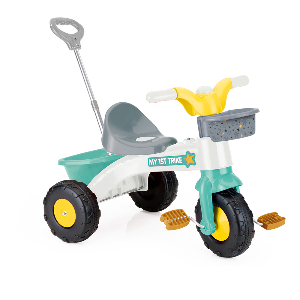Prima mea tricicleta cu maner - Pastel DOLU