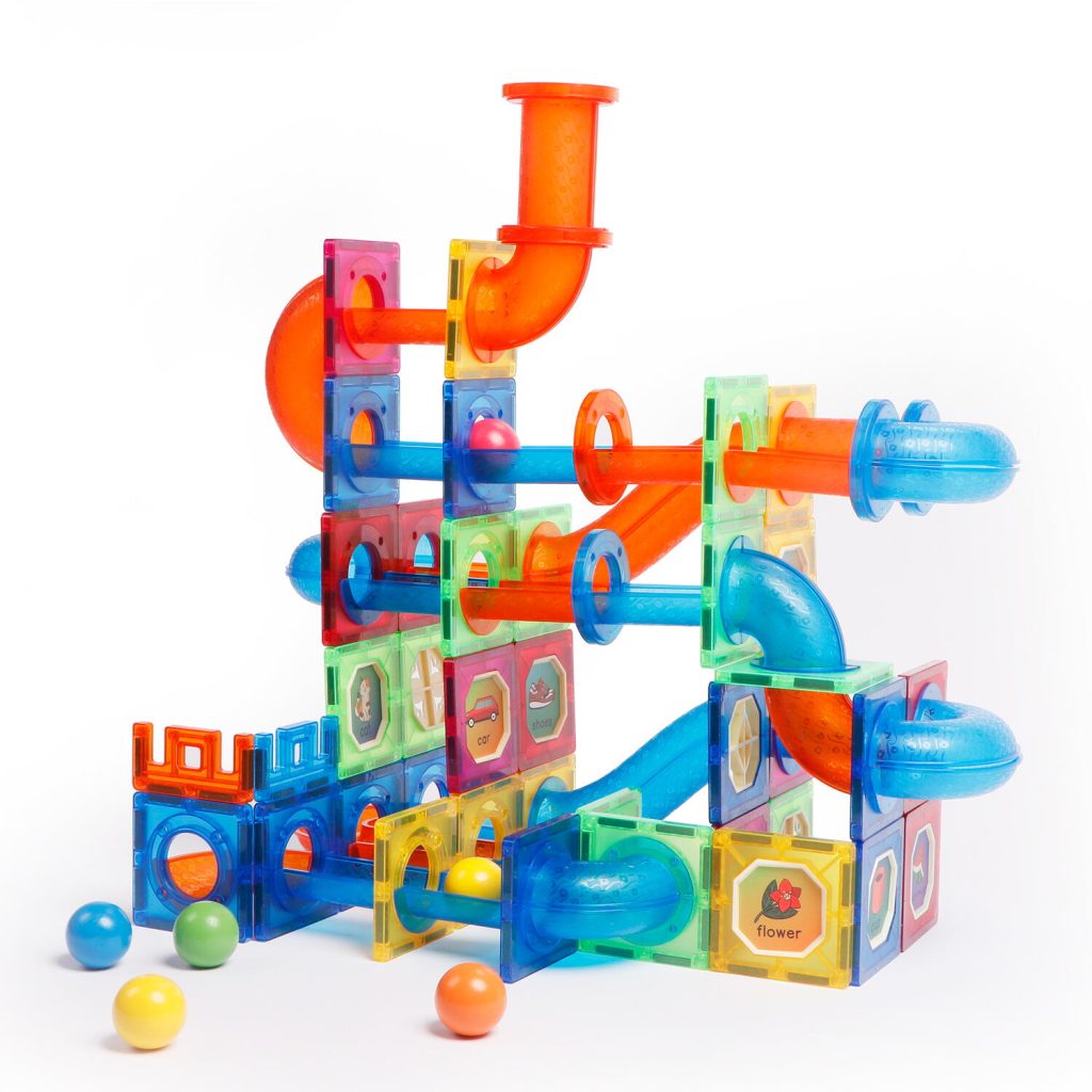 Set de constructie magnetic - Marble Run (171 piese) MAGPLAYER