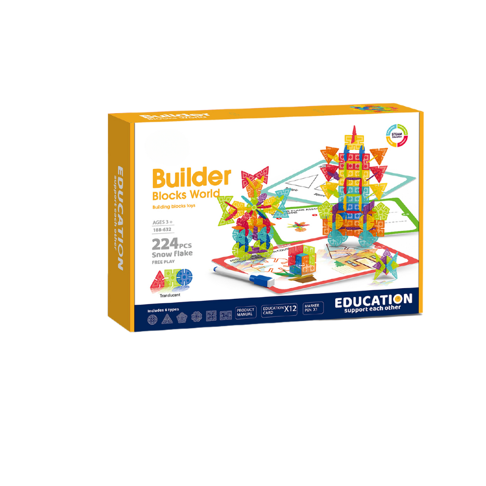 Set de constructie STEAM - Fulgi de zapada (224 piese) Bufnitel