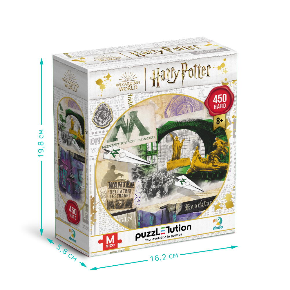 Puzzle Harry Potter - Ministerul Magiei & Aleea Nocturn (450 piese) - imagine 5