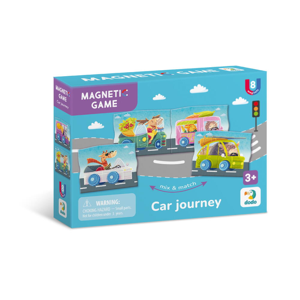 Set magnetic - Calatorie cu masina Dodo