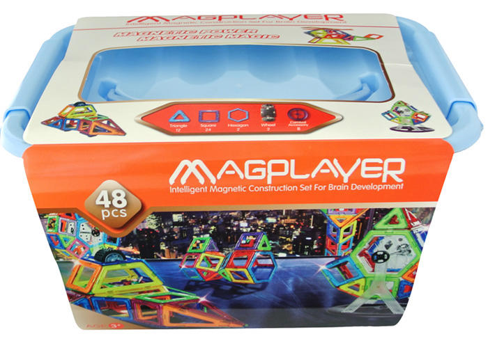 Joc de constructie magnetic - 48 piese MAGPLAYER