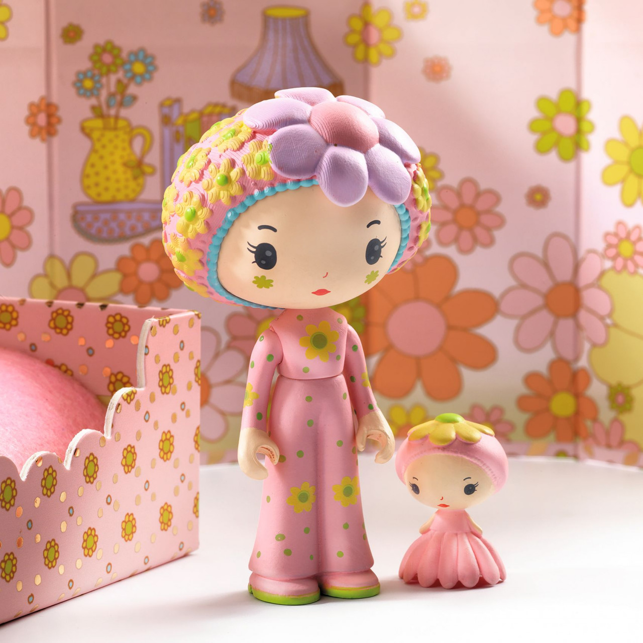 Figurina Tinyly Rose Tinyroom, Djeco - imagine 4