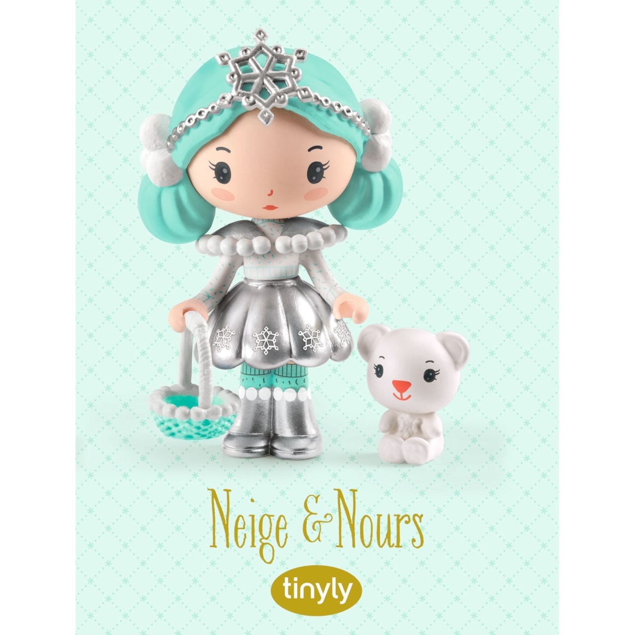 Figurine Tinyly Neige & Nours, Djeco - imagine 3